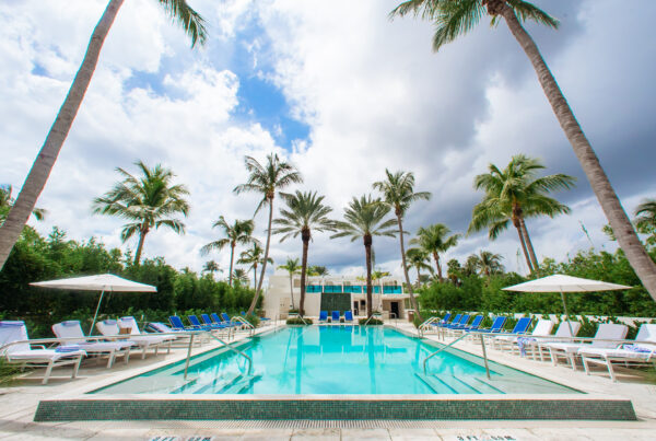 Outdoor pool palm beach resort