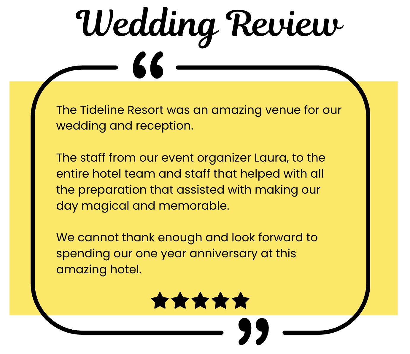 wedding review