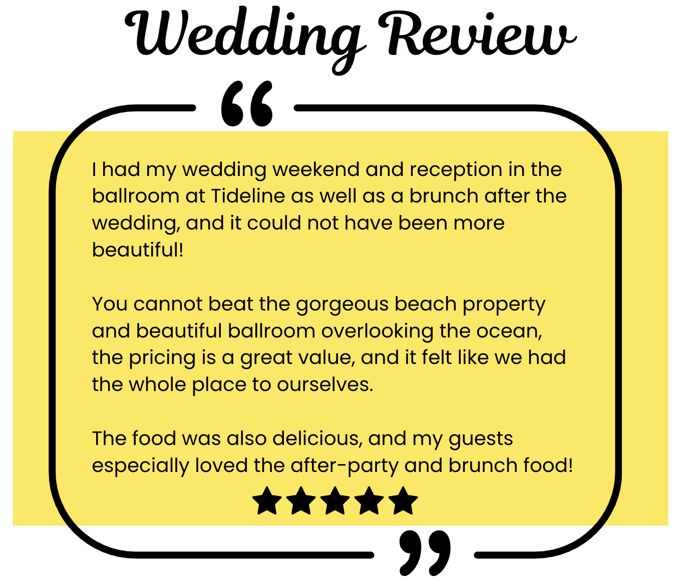 wedding review